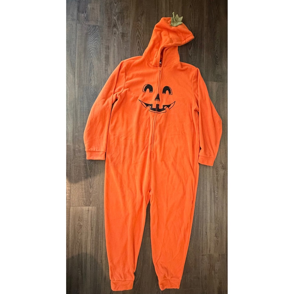 Old Navy Halloween Fleece Pumpkin Adult‎ One-Piece